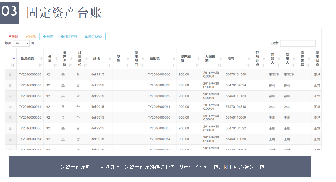 固定資產(chǎn)臺賬